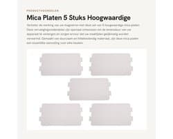 Mica Plaat - 5 Stuks - Hoge Temperatuur Weerstand - Duurzaam - Magnetron Onderdeel - Isolerende Eigenschappen - Milieuvriendelijk - Microwaveplaat