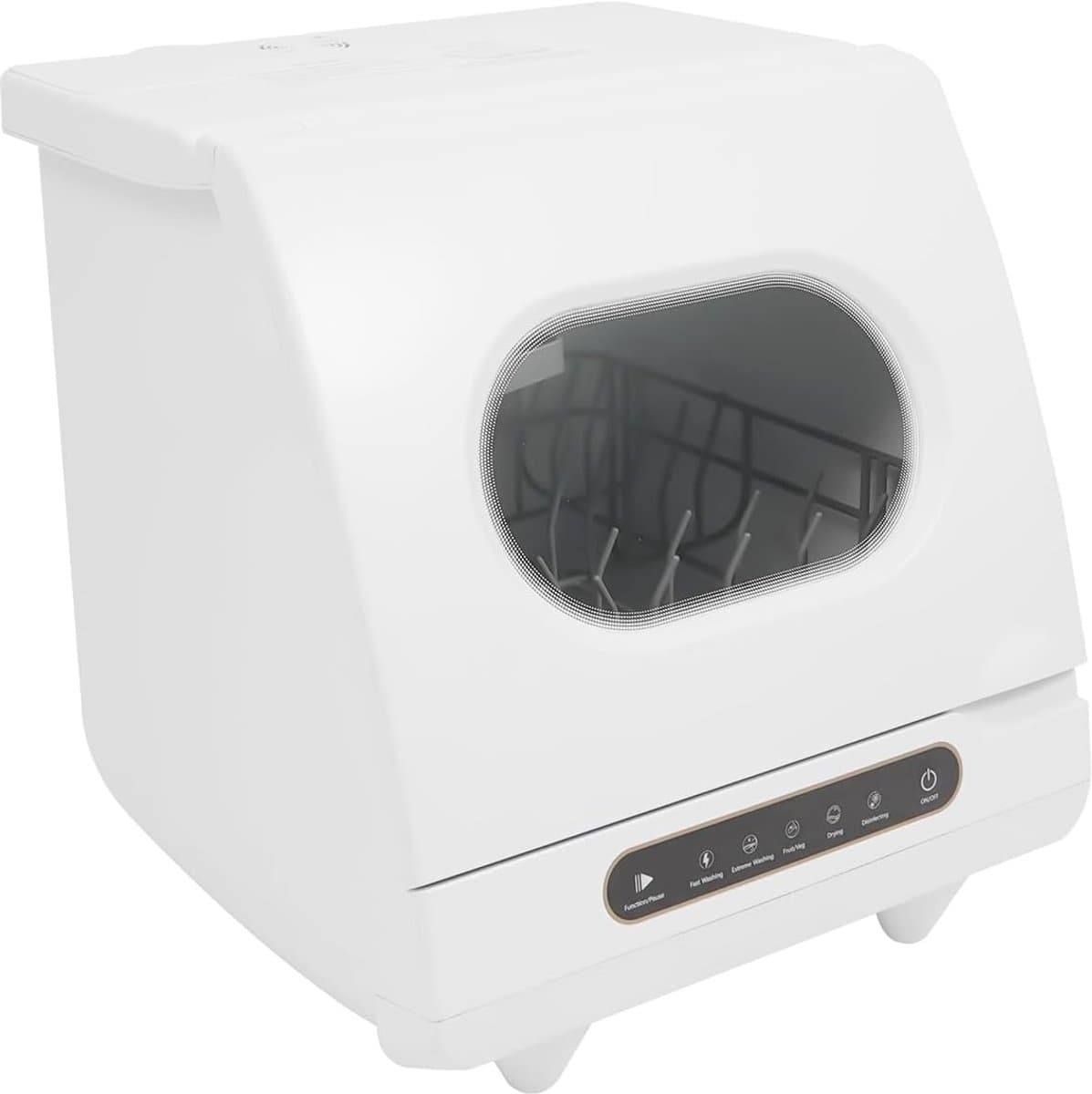 Mini Vaatwasser - Compact Apparaat - Snel Servies Wassen - 5 Wasprogramma's - 5 Liter - Wit — afbeelding 1