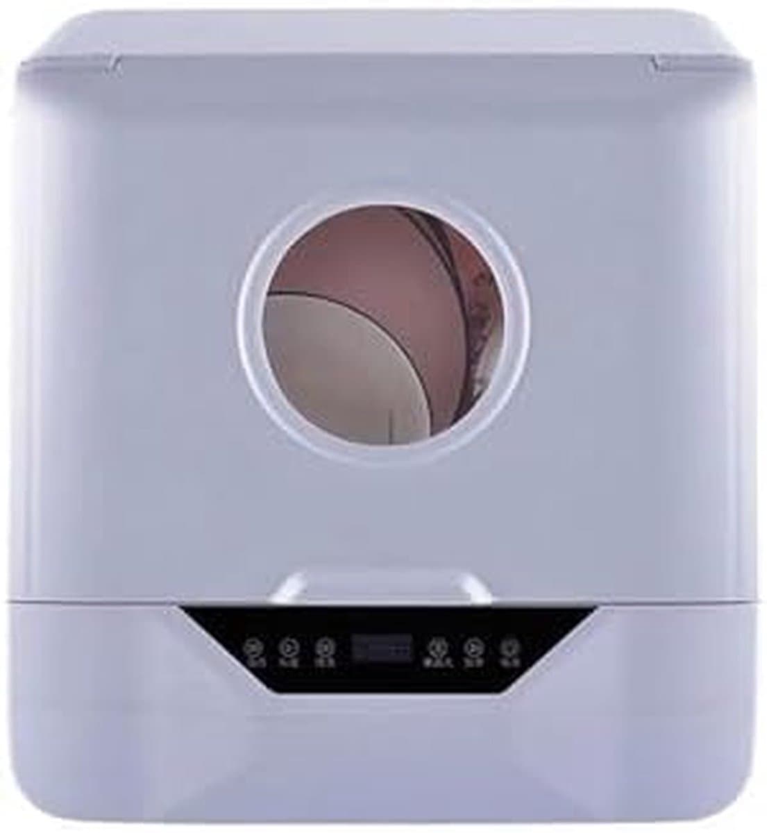 Compacte vaatwasser - Aanrecht model - Hygiënisch afwassen - 4 Wasprogramma's - 6 Liter - Wit — afbeelding 1