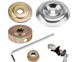SnelShoppen - Pack van 5 grasmaaier adapter set, accessoires voor haartrimmers, stabiele prestaties, robuust met eenvoudig te installeren metalen blad