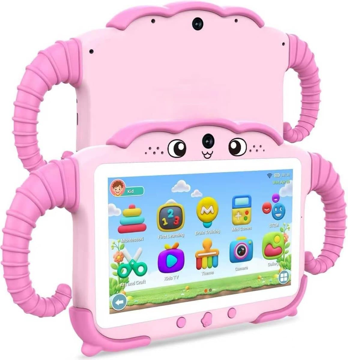 SnelShoppen - Kindertablet 7 Inch - Android Tablet voor Kinderen - WiFi, Bluetooth, 32GB ROM, Quad Core, Educatief, Met Ouderlijk Toezicht, Touchscree — afbeelding 1