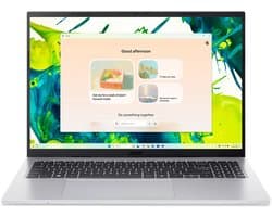 Acer Aspire Go 16 AG16-71P-59GH Intel® Core™ i5 120U Laptop 40,6 cm (16") WUXGA 16 GB DDR5-SDRAM 512 GB SSD Wi-Fi 6 (802.11ax) Windows 11 Home Zilver