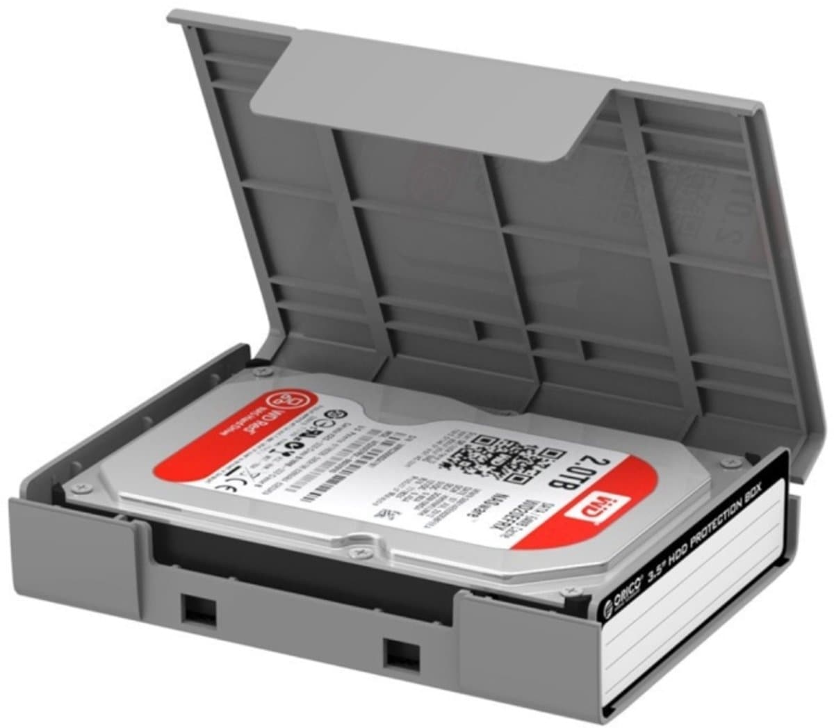 ORICO PHP-35 3,5 inch SATA HDD-behuizing Harde schijf Schijf Beschermhoes (grijs) — afbeelding 1