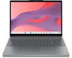 Lenovo Chrome 15ITN10 Intel® N N355 Chromebook 38,9 cm (15.3") WUXGA 8 GB LPDDR5x-SDRAM 256 GB UFS Wi-Fi 6E (802.11ax) ChromeOS Engels Grijs