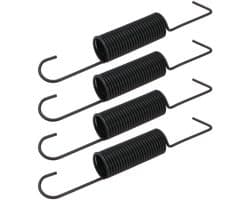 Maaierdeck Riem - 4 Stuks - Compatibel met John Deere - Vervanging GX20377/GX21582 - Metaal - Zwart - Eenvoudig te installeren - Grasmaaieronderdeel