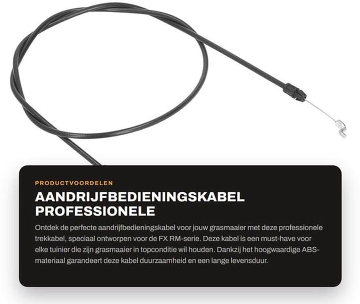 Aandrijfbedieningskabel Professionele Productie - Trekkabel - Grasmaaier - Duurzaam ABS-materiaal - Hoge Nauwkeurigheid - Stabiele Prestaties — afbeelding 1