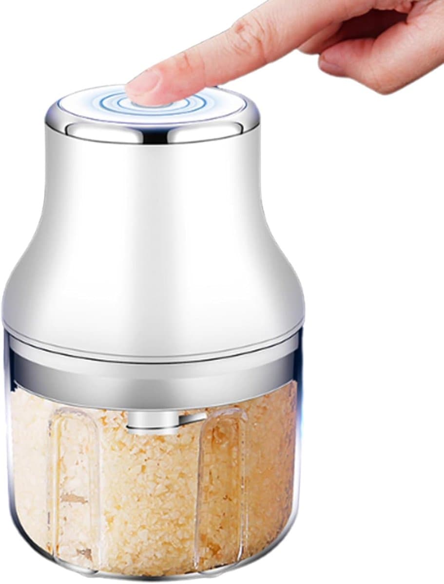 Voedselhakker - Keukenmachine - Maaltijdvoorbereiding - Oplaadbaar Draadloos - 250ml - Zwart — afbeelding 1