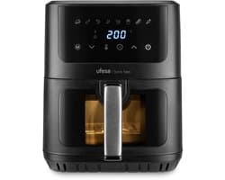UFESA Stork Neo Airfryer – XXL 6,5 Liter – Met Kijkvenster – 1600W – Zwart