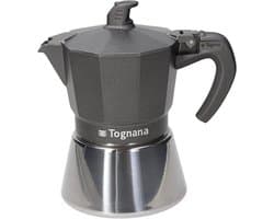 Espressomachine - Mokkapot - Koffie Zetten - Volledige Inductie Bodem - 3 Kopjes - Grijs