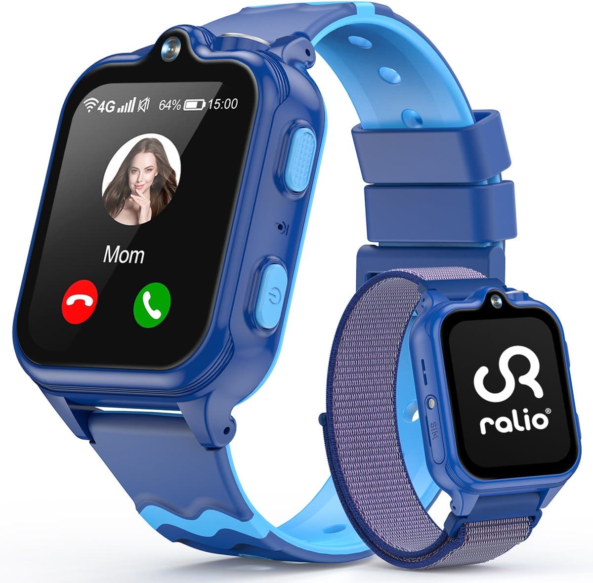 Ralio R5 Ultra 4G GPS Horloge Kind met simkaart – Videobellen – Dual Camera –- Android OS - Smartwatch Kinderen met 1,83"AMOLED Display – SOS-knop – Ruim geheugen van 2 GB + 16 GB – GPS Tracker – Voor Jongens en Meisjes — afbeelding 1