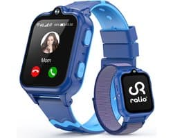 Ralio R5 Ultra 4G GPS Horloge Kind met simkaart – Videobellen – Dual Camera –- Android OS - Smartwatch Kinderen met 1,83"AMOLED Display – SOS-knop – Ruim geheugen van 2 GB + 16 GB – GPS Tracker – Voor Jongens en Meisjes
