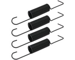 Dailygoods- Maaierdeck Riem - 4 Stuks - Compatibel met John Deere - Vervanging GX20377/GX21582 - Metaal - Zwart - Eenvoudig te installeren - Grasmaaieronderdeel
