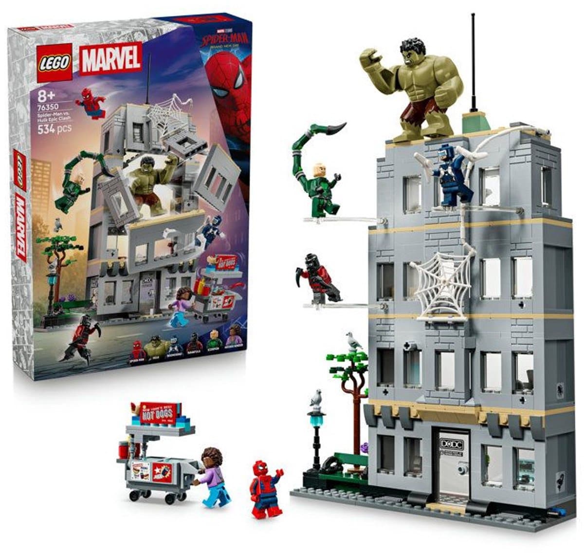 LEGO Marvel - Spider-Man vs. Hulk ultieme confrontatie Constructiespeelgoed — afbeelding 1