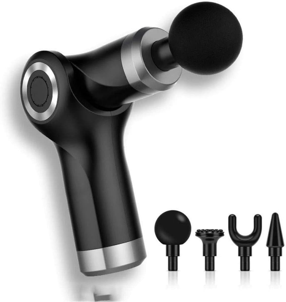Massagepistool - Fascia gun - Spierherstel - Draagbaar ontwerp - 15.5 x 11 cm - Zwart — afbeelding 1
