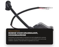 Dailygoods- Bobine voor Grasmaaier - Vervanging voor Bougie - Plug and Play - Eenvoudig te Bedienen - Geschikt voor Grastrimmer - Verhoogt Ontstekingsenergie - Ontstekingsspoel