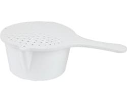Magnetron Kookpot - Zeef Deksel - Snel Koken - Ingebouwde Zeef - 26.7 cm - Wit