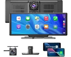 Navigatiesysteem Auto - Dashcam voor auto - GPS Navigatie - Draadloze - 4K DVR - Bluetooth Audio - ADAS Systeem - 10.26" - Achteruitrijcamera - Touchscreen