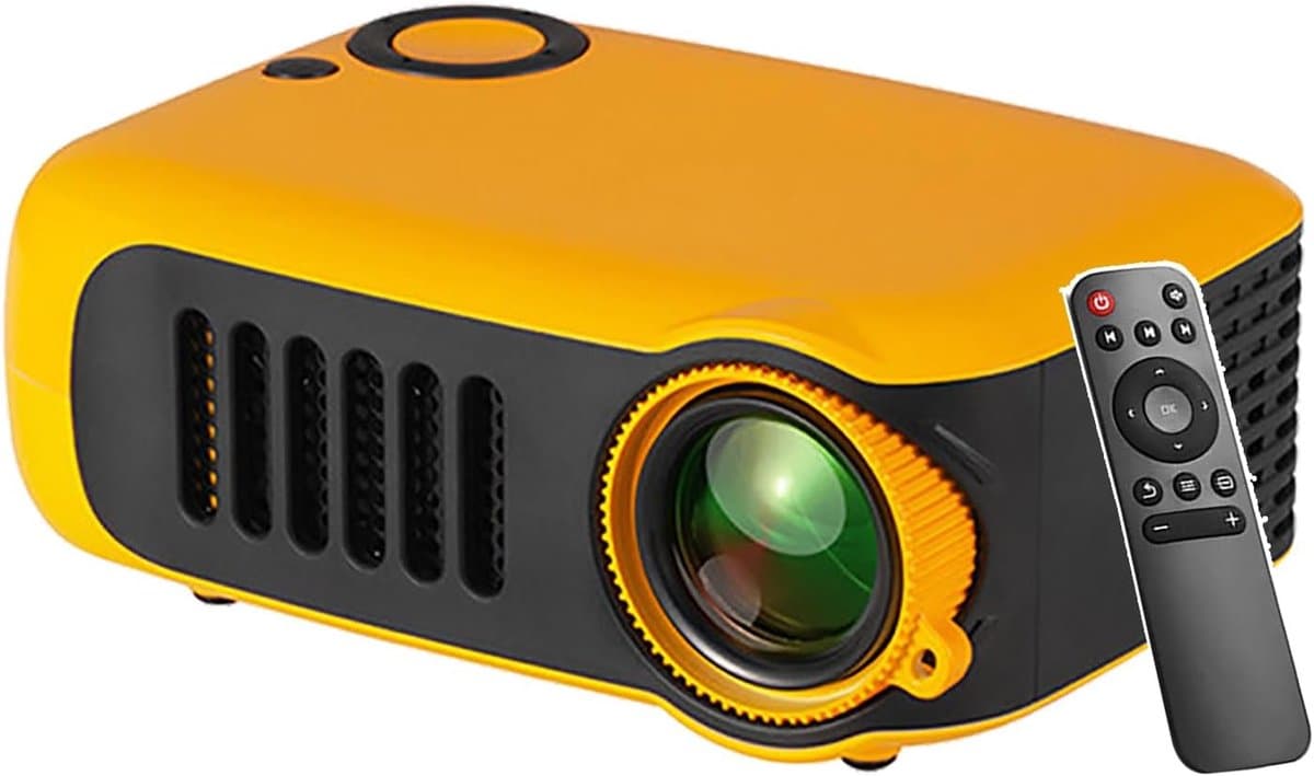 Projector voor mobiele telefoons, 1080p HD-weergave, afstandsbediening, draagbaar / 17 x 16 x 8,5 cm, 1000 lumen, HDMI-compatibel, voor livestreaming, woonkamer en camping. — afbeelding 1