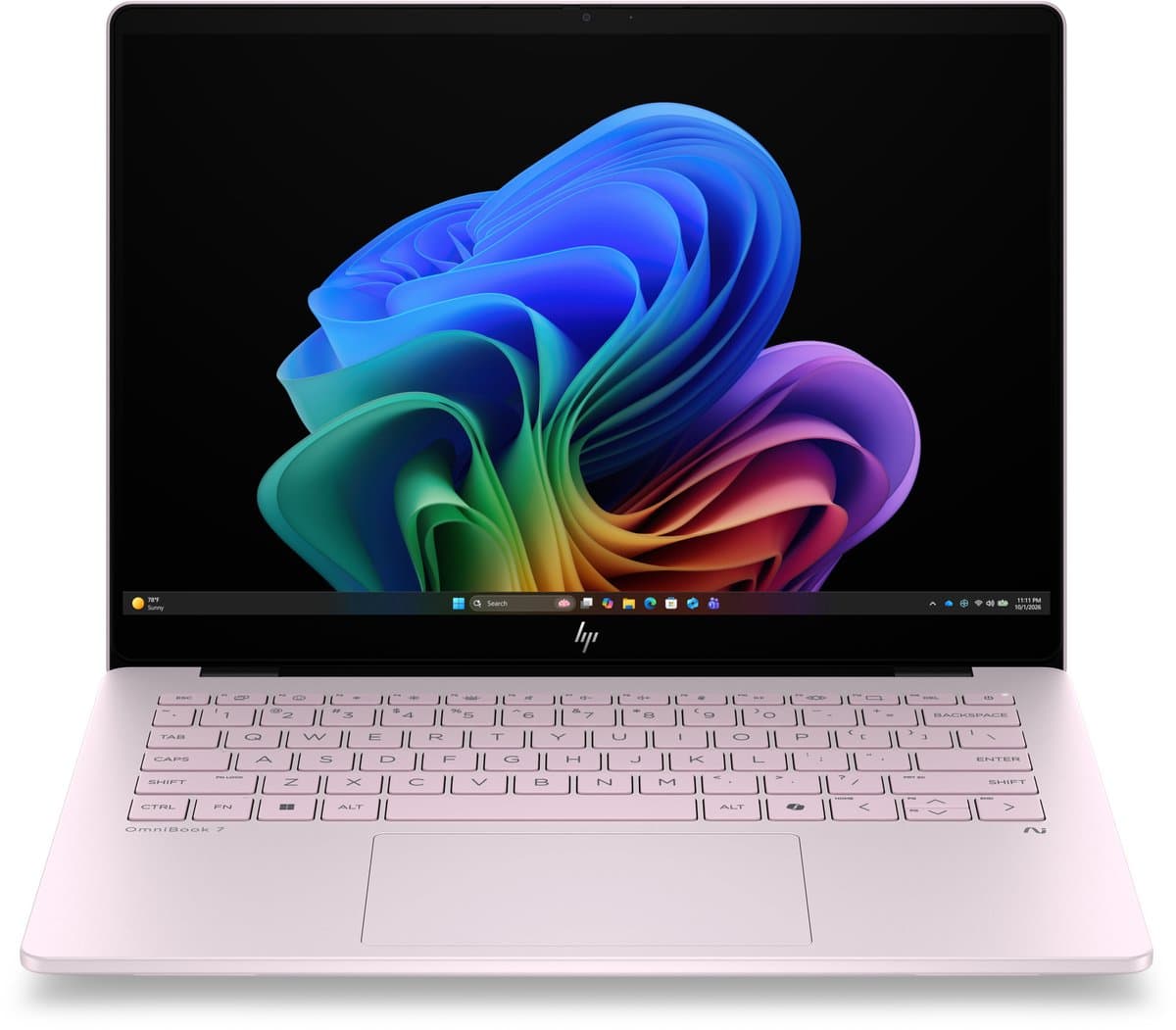 HP OmniBook 7 Laptop Next Gen AI 14-hg0615ndx Copilot+ PC Intel Core Ultra 7 356H 35,6 cm (14") 2K 32 GB LPDDR5x-SDRAM 1 TB SSD Wi-Fi 7 (802.11be) Windows 11 Home Roze — afbeelding 1
