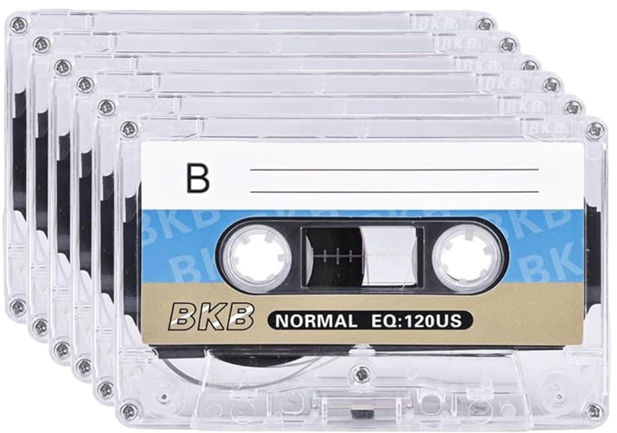 6x Audio cassettebandje 90min - Blanco - Reel To Reel - Audio Tape - Muziekcassettes - Cassettebandjes - Blanco audiocassettes - Geluidsarme - Muziekcassettes van 90 minuten - Opnamecassettes - Geschikt voor lezingen, seminars en dagelijkse opnames — afbeelding 1