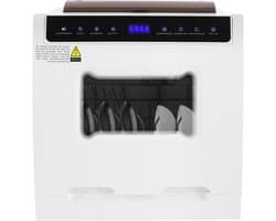Mini-vaatwasser, tafelvaatwasser met 6 programma's, wassen | desinfectie | warme lucht drogen, multifunctionele tafelvaatwasser, 1100 W