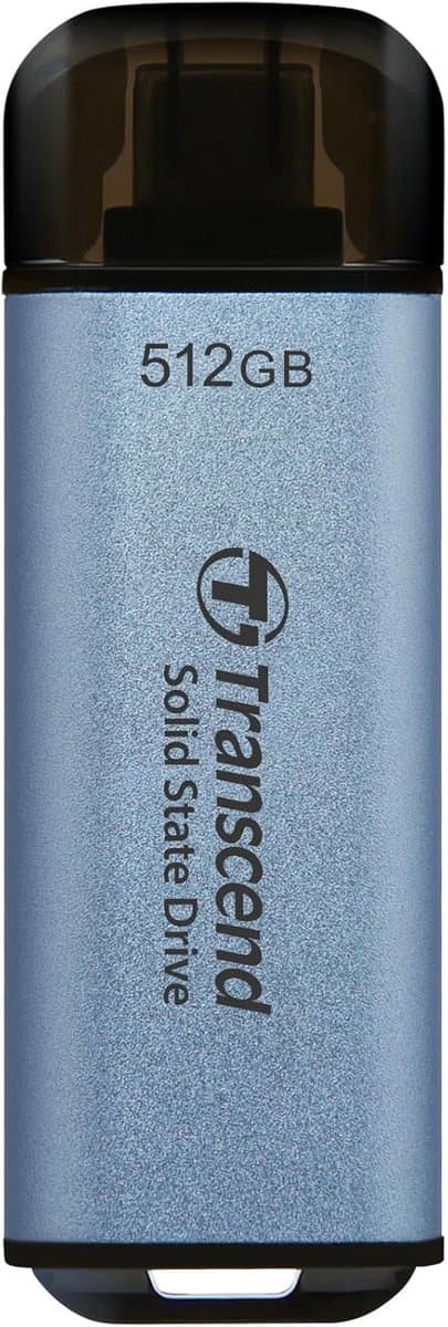 Snelle Externe Draagbare SSD 512GB USB-C 10 Gbit/s Compact Blauw — afbeelding 1