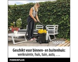 Powerplus - Yellow - POWX3265 - Geborsteld - Stofzuiger - tapijtreiniger - nat-droog 1600W 20L