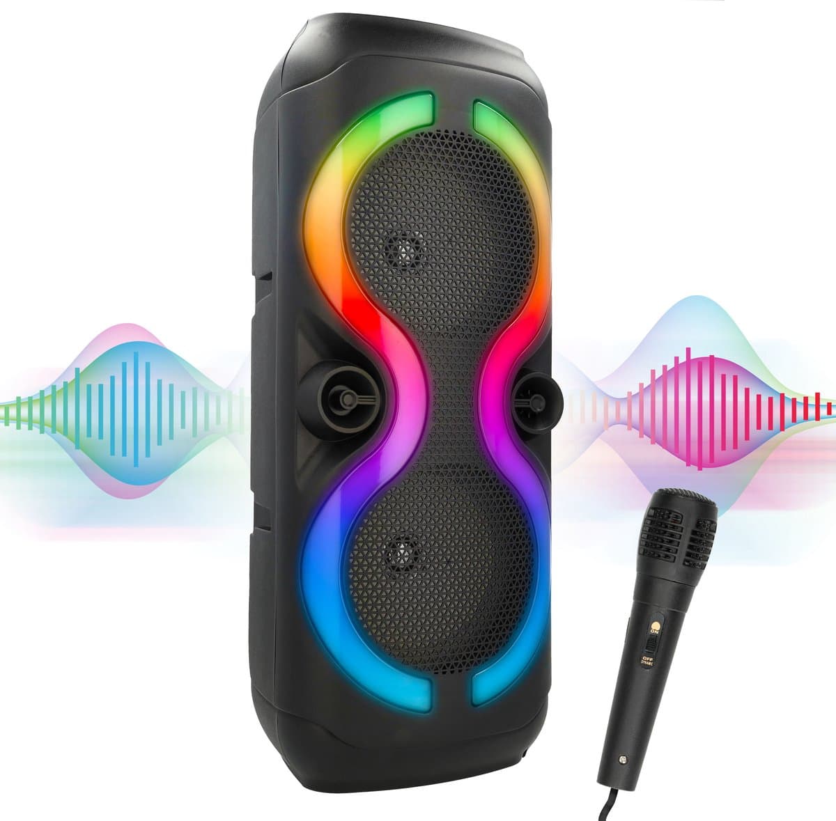 Soundlogic Bluetooth Speaker Draadloos XL - Partybox Met Microfoon - Party Speaker - USB-C - Zwart — afbeelding 1