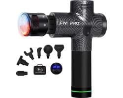 FYSIO MASSAGE GUN PRO - Sport en Relax Massage - Professioneel - Warm & Koud functionaliteit - Inclusief 7 opzetstukken - 30 massagemodus