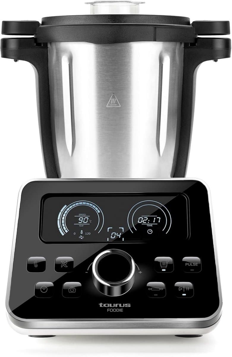 Multifunctionele Keukenmachine 1500W met Geïntegreerde Weegschaal, 31 Functies, 3.5L, 44dB, RVS Zwart — afbeelding 1