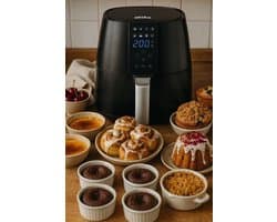 Etika Grote airfryer 4liter, Zwart