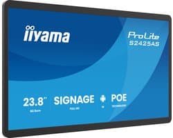 iiyama ProLite S2425AS-B1P Digitale signage flatscreen 60,5 cm (23.8") LCD Wifi 500 cd/m² Full HD Zwart Type processor Android 24/7