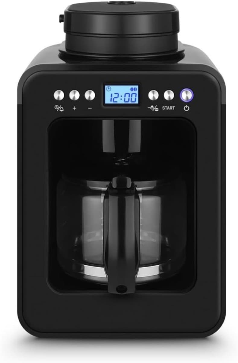 Koffiezetapparaat - Koffiemachine - Filterkoffie - Warmhoudfunctie - Herbruikbaar filter - Zwart — afbeelding 1