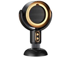 longziming -Draagbare Desktop Afzuigkap - USB Gevoede Ventilator - 2 Snelheidsstanden Voor Aanpasbare Luchtreiniging - 1 Set - Thuis En Onderweg - Goud