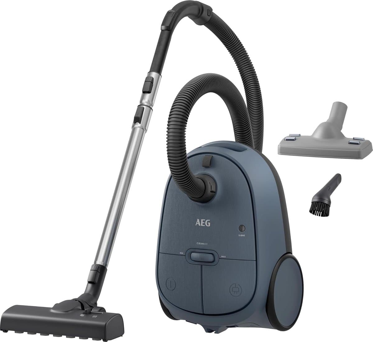 Stofzuiger Met Zak - Cilinderstofzuiger Huishoudelijk - Grondig Schoonmaken - HEPA Filtratie 99.99% - 3.5L Capaciteit - Denim Blauw — afbeelding 1
