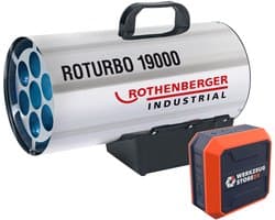 ROTHENBERGER Industrieel warmtepistool ROTURBO 19000 met piëzo in...