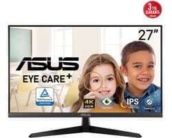 ASUS VY27UQ Eye Care Monitor - 4K UHD - Speakers - 5ms - 60hz - 27 inch