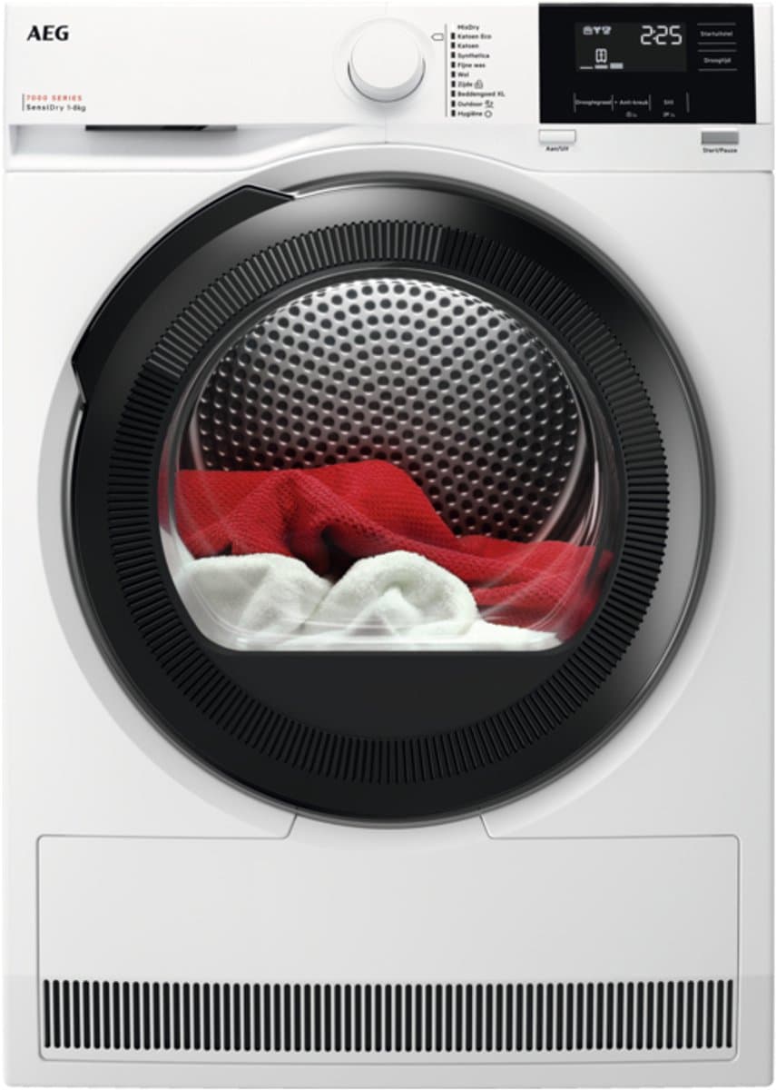 AEG TR738AT4B SensiDry - Warmtepompdroger - 8 kg - 67 dB - Energielabel C — afbeelding 1