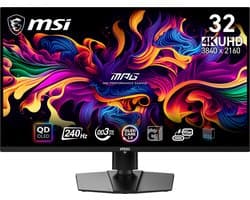 MSI MPG 321URX QD-OLED - 4K Gaming Monitor - 240hz - 32 inch - USB-C PD 90W