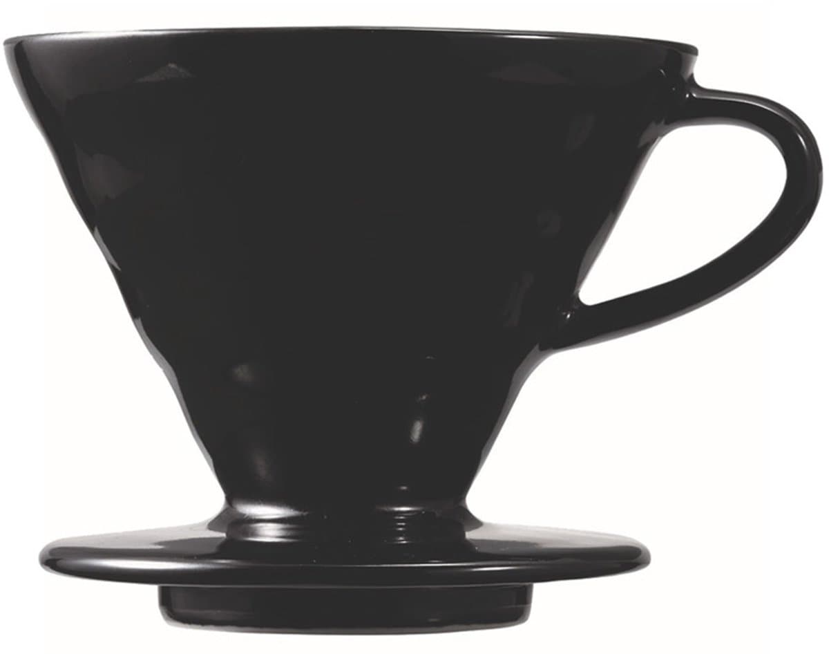 Keramische koffiedruppelaar Hario V60-02 Matte Black — afbeelding 1