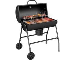 Outsunny-Holzkohlegrill-Metall-95L x 71,5B x 102H cm-Schwarz