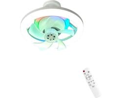 Livano Plafondventilator - Met Verlichting - Plafond Ventilator - Met Lamp - Plafonniere Met Ventilator - Met Licht