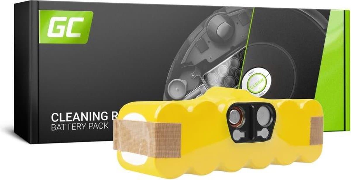 GREEN CELL Batterij voor iRobot Roomba 80501 510 530 540 550 560 570 580 610 620 625 760 770 780 14.4V 3.5Ah — afbeelding 1