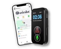 Wiesba WB61S - Personenalarmering - GPS Alarmknop Ouderen - GPS SOS-knop senioren - Alarm ouderen - GPS SOS-knop Alzheimer - Valdetectie