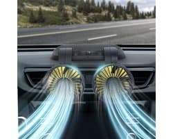 Krachtige USB Mini Ventilator - 360° Draaibaar & 2 Snelheden | Tafel, Auto, Kantoor & Camping