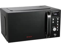 Digitale Magnetron met Grillfunctie 20L - 700W - Zwart - Inclusief Draaiplateau & Rooster
