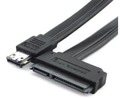 Dual Power 12V en 5V eSATAp naar SATA-kabel voor 2,5 en 3,5 inch harde schijven
