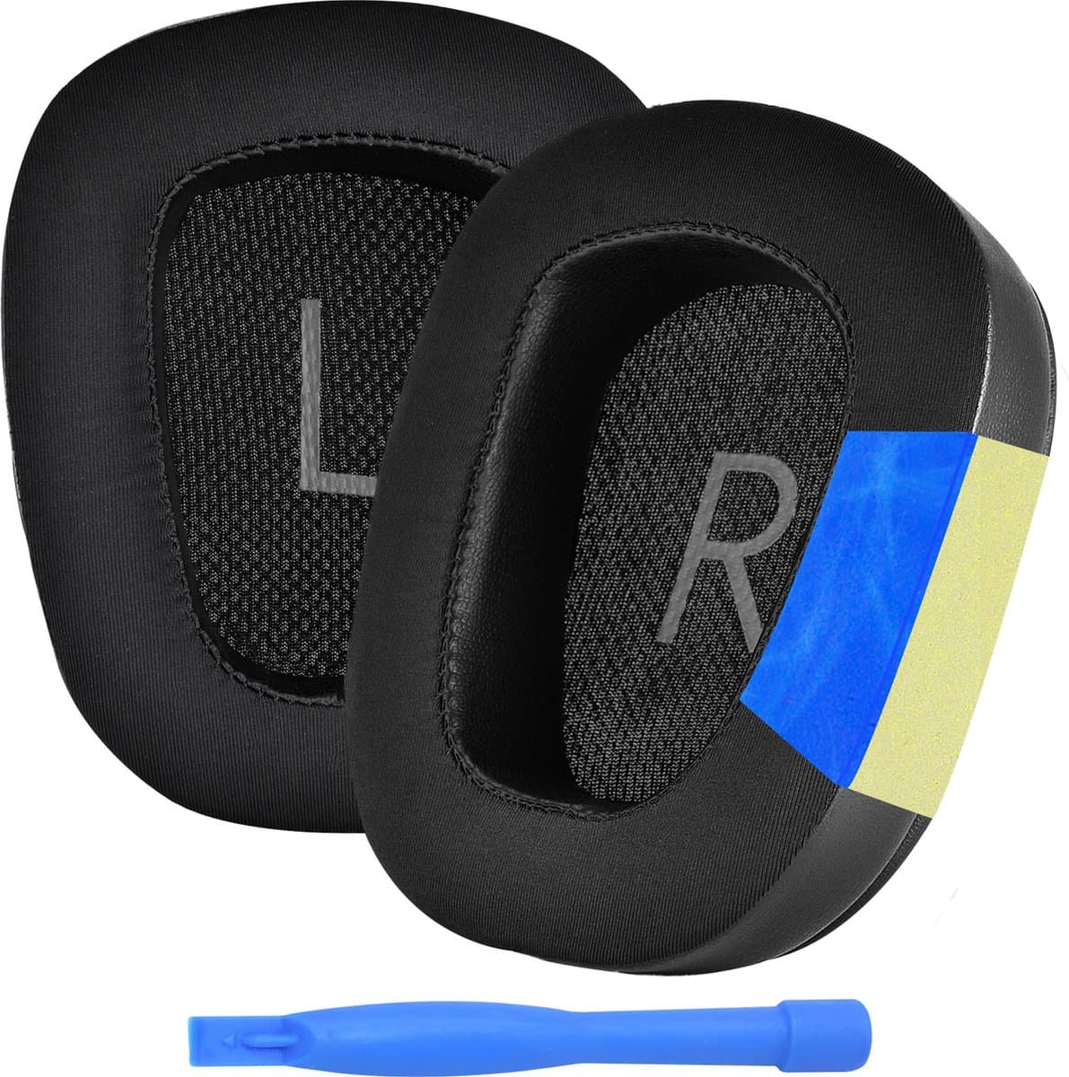 MMOBIEL Vervangende Oorkussens Geschikt voor Logitech G935/G933 Hoofdtelefoon – Cooling Gel Oorkussens voor G230, G231, G233, G332, G35, G430, G431, G432, G433, G533, G633, G633S, G635, G930 – Zwart — afbeelding 1