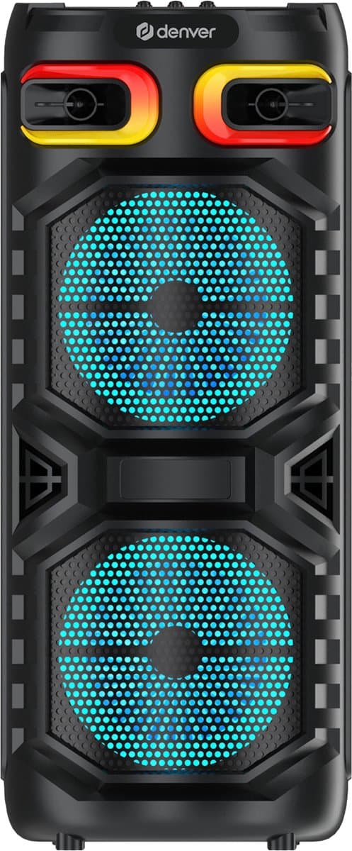 Denver Bluetooth Speaker Party Box - Discolichten - Partybox - Incl. Afstandsbediening - Microfoon Aansluiting - Micro SD / USB / AUX - BPS355 — afbeelding 1