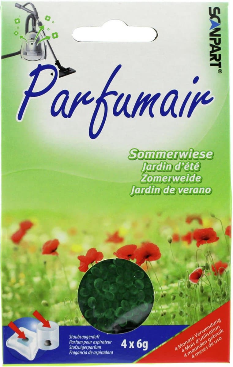 Scanpart Parfumair stofzuiger geurparels zomerweide 4x6g — afbeelding 1